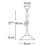 Κρεμαστό φωτιστικό μεταλλικό μονόφωτο σε μαύρο χρώμα από σχοινί σε φυσικό χρώμα - Image 2