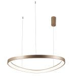Κρεμαστό φωτιστικό LED 60w Loop σε χρυσό ματ απόχρωση D80cm