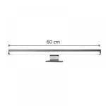 Επιτοίχιο φωτιστικό απλίκα μπάνιου LED 12W σε μαύρο χρώμα (1047-Α) - Image 2