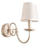 Επιτοίχιο φωτιστικό από μέταλλο σε λευκή πατίνα (43371-Λευκή Πατίνα) - Image 2