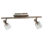 Επιτοίχιο σποτ από μέταλλο σε οξυντέ απόχρωση (9049-2Φ-Οξυντέ)