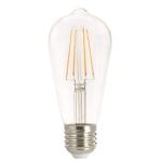 Λάμπα Philips LED Filament 8W 806lm Dimmable ST64 E27 230V 2700K Θερμό