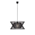 Κρεμαστό φωτιστικό μονόφωτο σε σχοινί μαύρο Argela 4203700