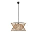 Κρεμαστό φωτιστικό μονόφωτο σε σχοινί μπεζ Argela 4203701