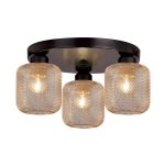 Οροφής φωτιστικό 3/Φωτη πλαφονιέρα Loren 4165300