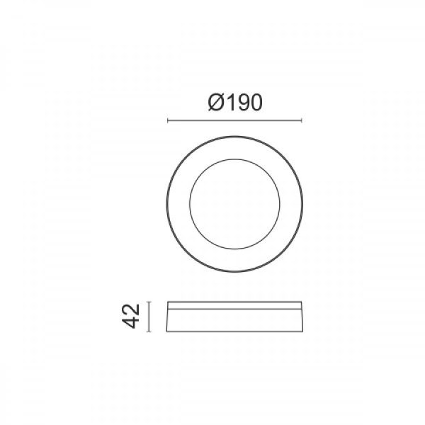 Φωτιστικό απλίκα εξωτερικού χώρου LED 15W σε λευκό χρώμα (7764) - Image 2