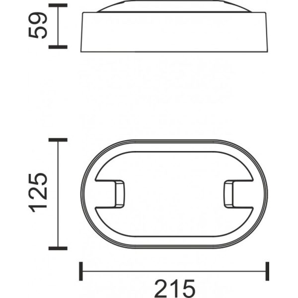 Φωτιστικό απλίκα εξωτερικού χώρου LED 12W σε ανθρακί χρώμα (7776) - Image 2