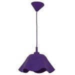 Φωτιστικό μονόφωτο σιλικόνης D30cm σε μωβ χρώμα (2024)