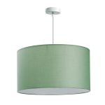 Φωτιστικό μονόφωτο με καπέλο σε πράσινο χρώμα (03216PE/241)