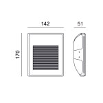 Γύψινο trimless φωτιστικό EVE έμμεσου φωτισμού MR11 12V - Image 2