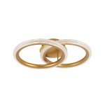 Φωτιστικό Οροφής Πλαφονιέρα LED 27W D61cm Χρυσή Katia