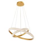 Κρεμαστό Φωτιστικό LED 39,6W D59cm Χρυσό Katia