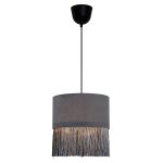 Φωτιστικό Κρεμαστό Μονόφωτο Γκρι Brigitte