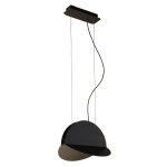 Κρεμαστό Φωτιστικό Μονόφωτο LED Μαύρο Aladin