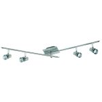 Φωτιστικό Οροφής Σποτ 4/Φωτη Χρώμιο/Νίκελ Ματ Μπάρα Cha-Cha