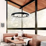 Κρεμαστό Φωτιστικό LED 40W 3000K Κύκλος με Σποτ Denis - Image 2