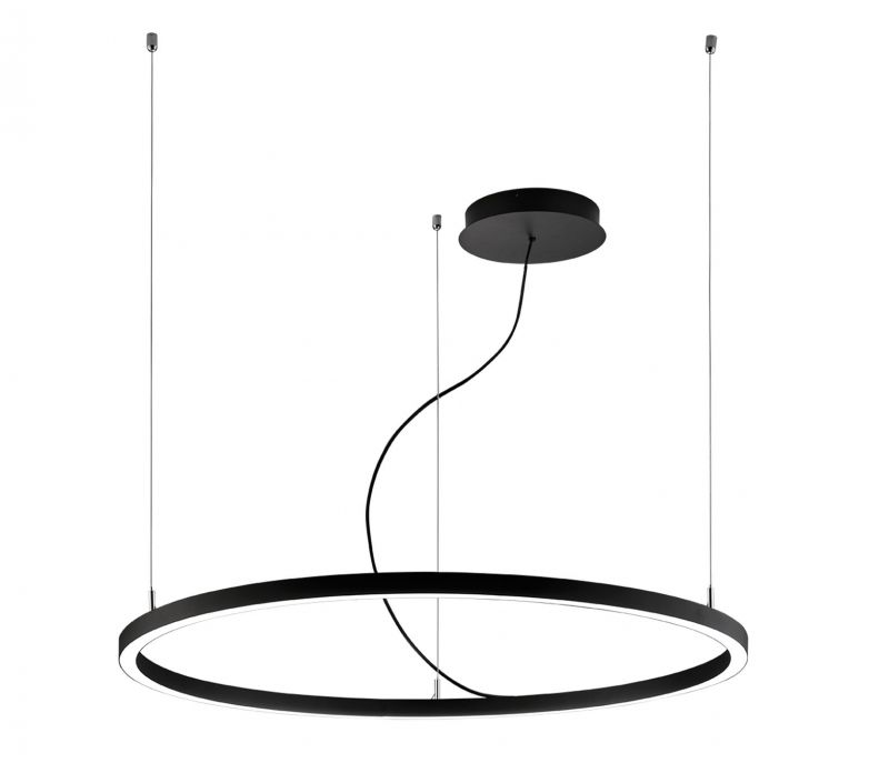 60d590d922e9f_4244800 Κρεμαστό φωτιστικό LED Μαύρο 32W D:600 Verdi 3000K - Image 1