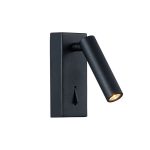 Φωτιστικό Επιτοίχιο Απλίκα LED 3W Μαύρη Zen