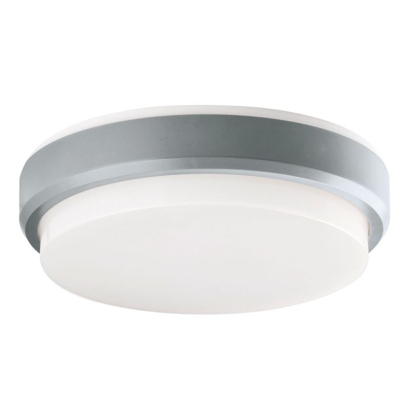 610ba9c32d687_4171700 Πλαφονιέρα Οροφής Εξωτ. Χώρου LED Ασημί D:200 Tinos - Image 1