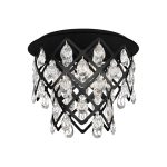 Φωτιστικό Οροφής 3Φ Με Κρύσταλλα Μαύρο Χρώμα Dominic