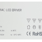 Power supply 24VDC 150W IP20 Triac & Push Dim