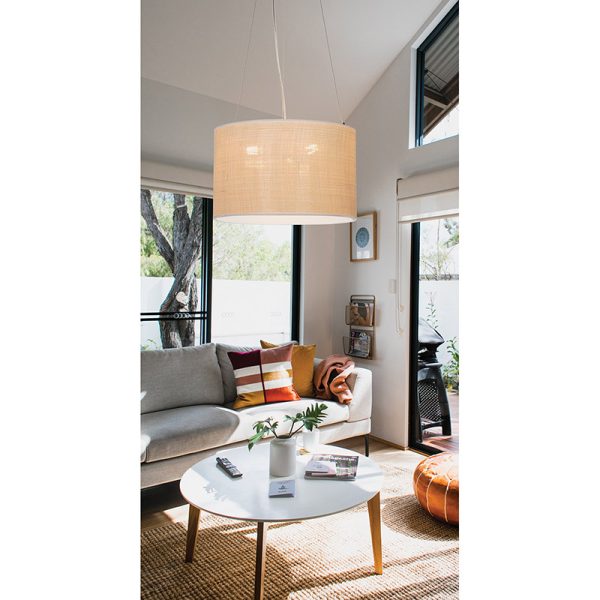 Κρεμαστό Φωτιστικό 3Φ Ψάθινο D40cm Amanda - Image 2