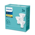 Σετ 3Χ Λάμπα Philips LED GU10 4,7W 345Lm 230V 2700K Θερμό