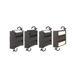 Απλίκα Εξωτ. Χώρου LED Adjustable Ανθρακί Delos - Image 2