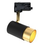 Σποτ Ράγας Track Light Μαύρο-Χρυσό Gu10 Ziggy