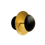 Επιτοίχιο Φωτιστικό Απλίκα LED Μαύρη Χρυσή Kirra