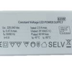 Power supply 24VDC 60W IP20 On-Off Μαγνητικής Ράγας (Slim)