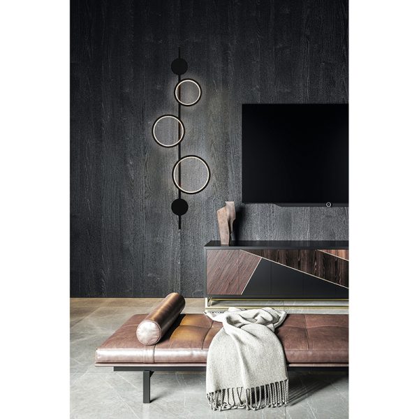 Επιτοίχιο Φωτιστικό Απλίκα LED 20,6W Μαύρο Jocco - Image 2