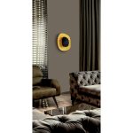 Επιτοίχιο Φωτιστικό Απλίκα / Οροφής LED Χρυσή Μαύρη Nova - Image 2