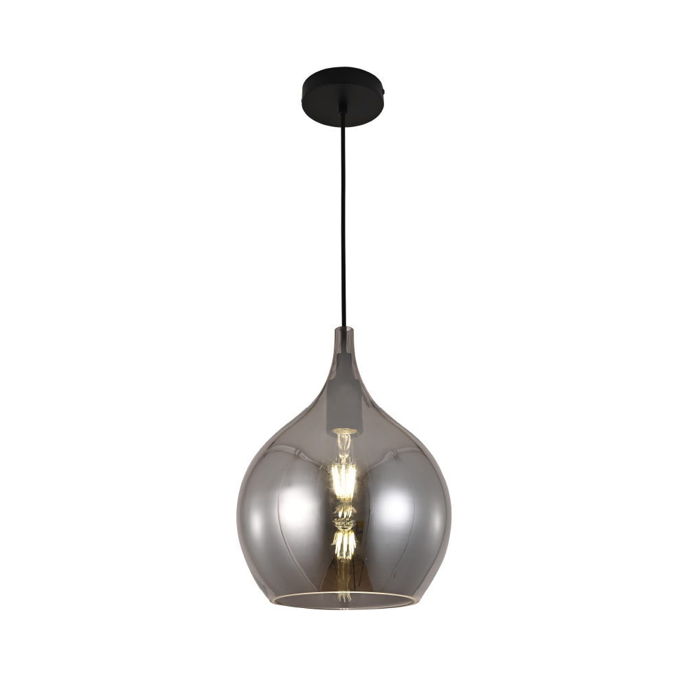 4040-FIME Κρεμαστό φωτιστικό από φιμέ γυαλί 1XE27 D:26cm (4040-Fime) - Image 1