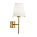 Επίτοιχο Φωτιστικό Απλίκα Ε27 με Καπέλο Χρυσή Sonia