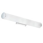 Επιτοίχιο φωτιστικό απλίκα μπάνιου LED 20W με λευκό γυαλί 62cm Fibi