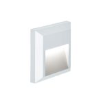 Επιτοίχιο Φωτιστικό Απλίκα Εξωτ. Χώρου Led D:125X125 Λευκή Leros Plus