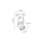 Σποτ Ράγας Λευκό 1XGU10 D:8cmX14cm (T00600-WH) - Image 3