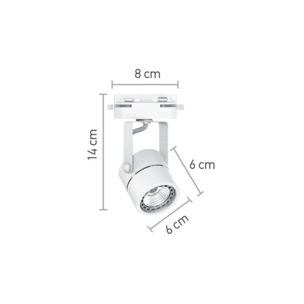 Σποτ Ράγας Λευκό 1XGU10 D:8cmX14cm (T00600-WH) - Image 3