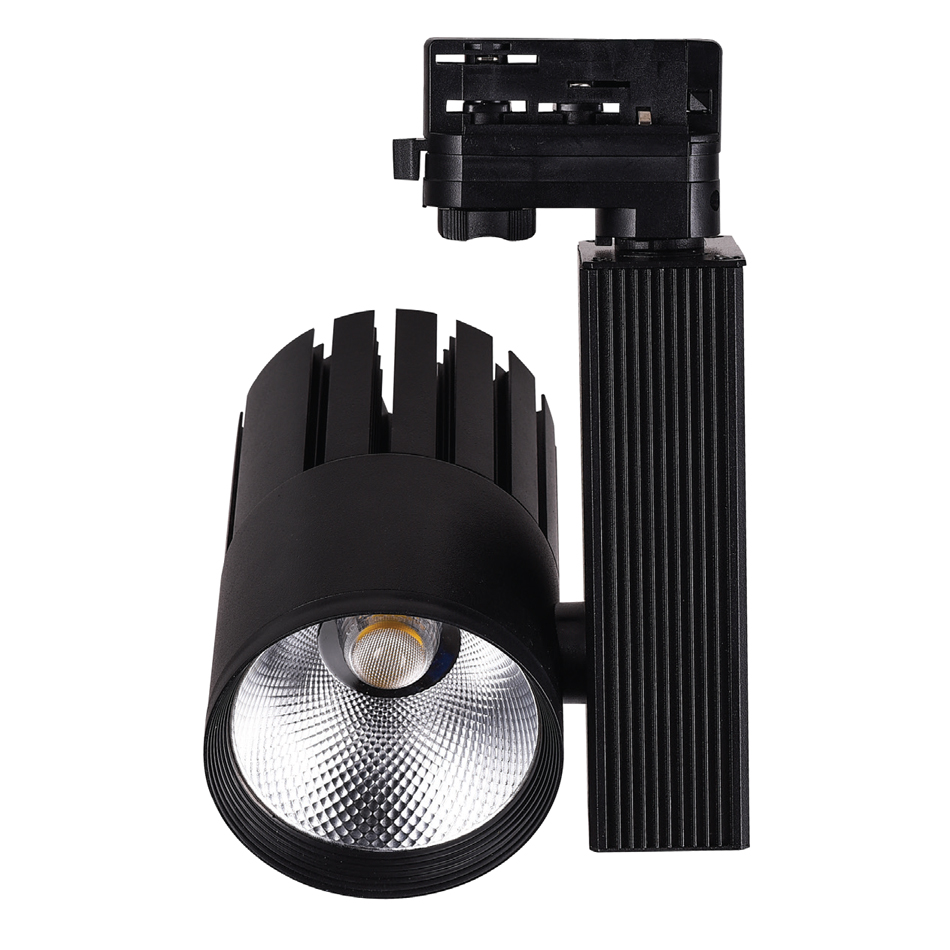 T00801-BL Σποτ τριφασικής ράγας LED 10W 3000K σε μαύρη απόχρωση D:10cmX20cm (T00801-BL) - Image 1