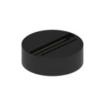 Βάση στρογγυλή για τριφασική ράγα σε μαύρη απόχρωση (TC015-BL) της εταιρείας Inlight