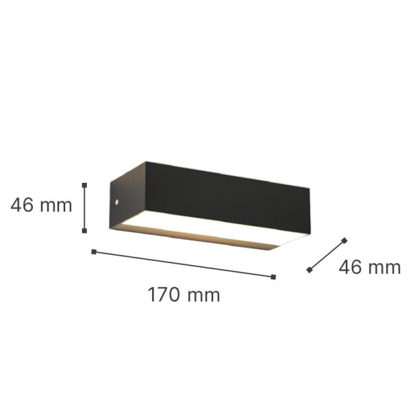 it-Lighting Martin LED 9W 3CCT Outdoor Up-Down Wall Lamp Anthracite D17cmx4.6cm (80200840) - Image 2