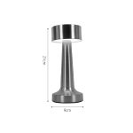 Επιτραπέζιο επαναφορτιζόμενο φωτιστικό 3CCT σε χάλκινη απόχρωση (3033-Copper) - Image 2