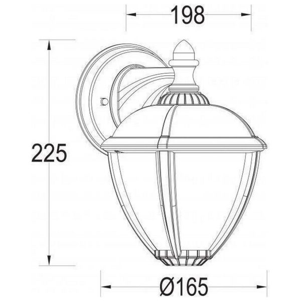 Φωτιστικό Φανάρι Εξωτερικού Χώρου Unite LED 8,6W 3000K  D:16,5cmx22,5cm Lutec - Image 3