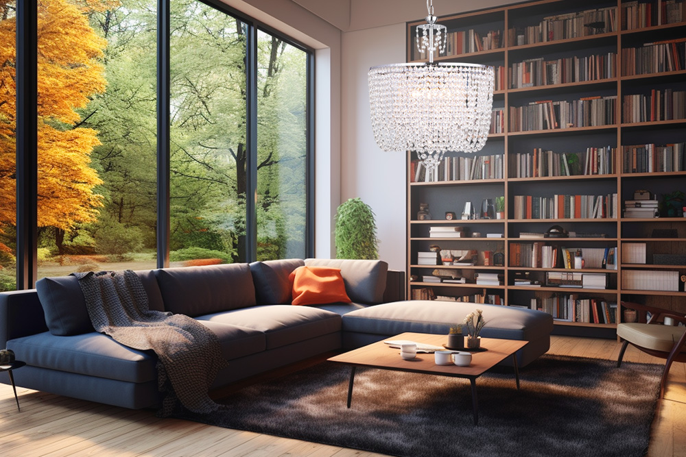 Φωτιστικά σαλονιού με κρύσταλλα για λάμψη & πολυτέλεια