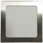 Τετράγωνο χωνευτό LED Panel 12W 6000Κ Inox