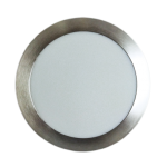 Στρόγγυλο Χωνευτό LED Panel 18W 3000Κ Inox