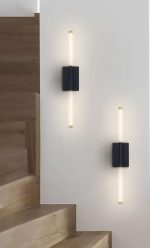 Φωτιστικό απλίκα τοίχου LED 7W μαύρη