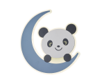Παιδική Απλίκα τοίχου LED  Φεγγαράκι BLUE PANDA - Image 2
