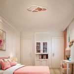 Παιδικό Φωτιστικό οροφής LED CLOUD ΡΟΖ με ασύρματο χειριστήριο